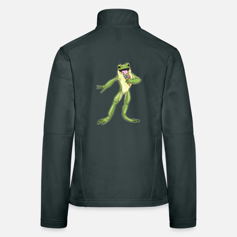 Crème glacée à la gaufre Frog Veste en tissu softshell Femme