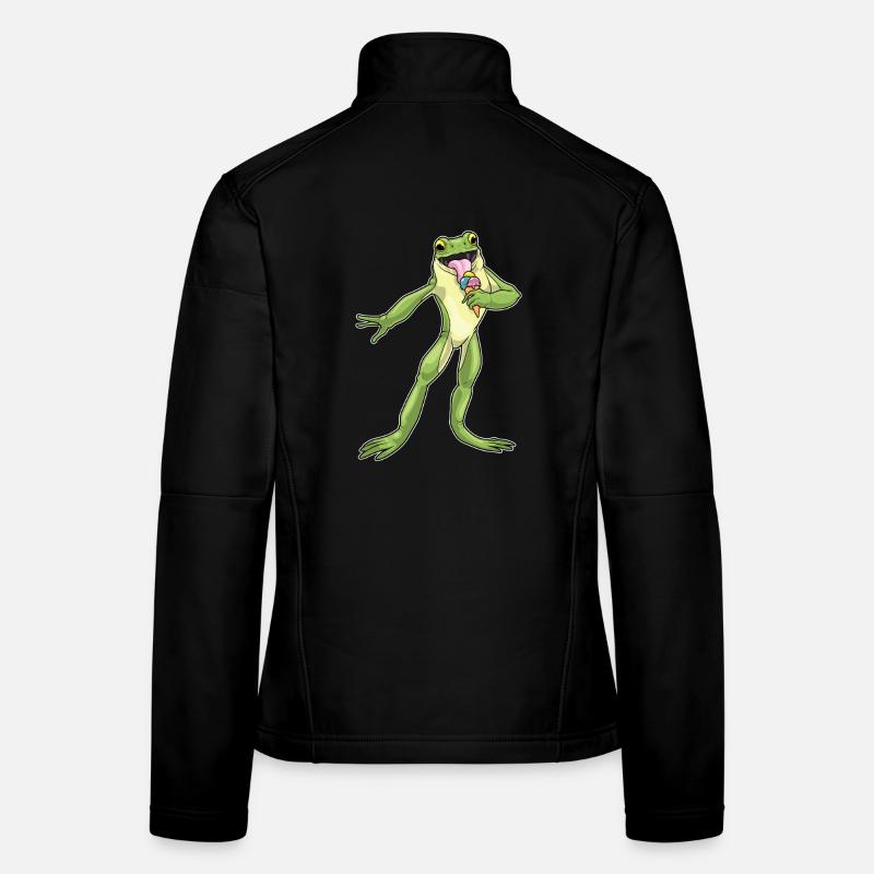 Crème glacée à la gaufre Frog Veste en tissu softshell Femme