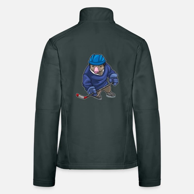 Bâton de hockey sur glace Mole Veste en tissu softshell Femme