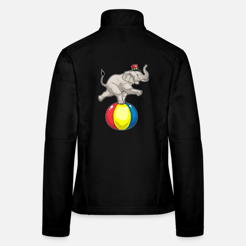 Elephant Circus Ball Women's Softshell Jacket