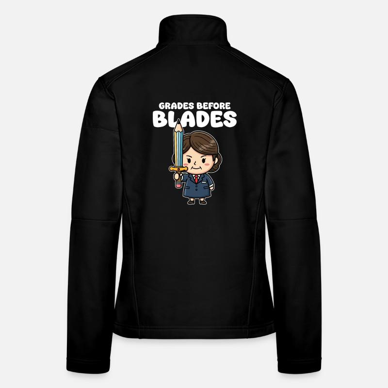 LES NOTES AVANT LES LAMES - CADEAU POUR L’ENSEIGNANT Veste en tissu softshell Femme