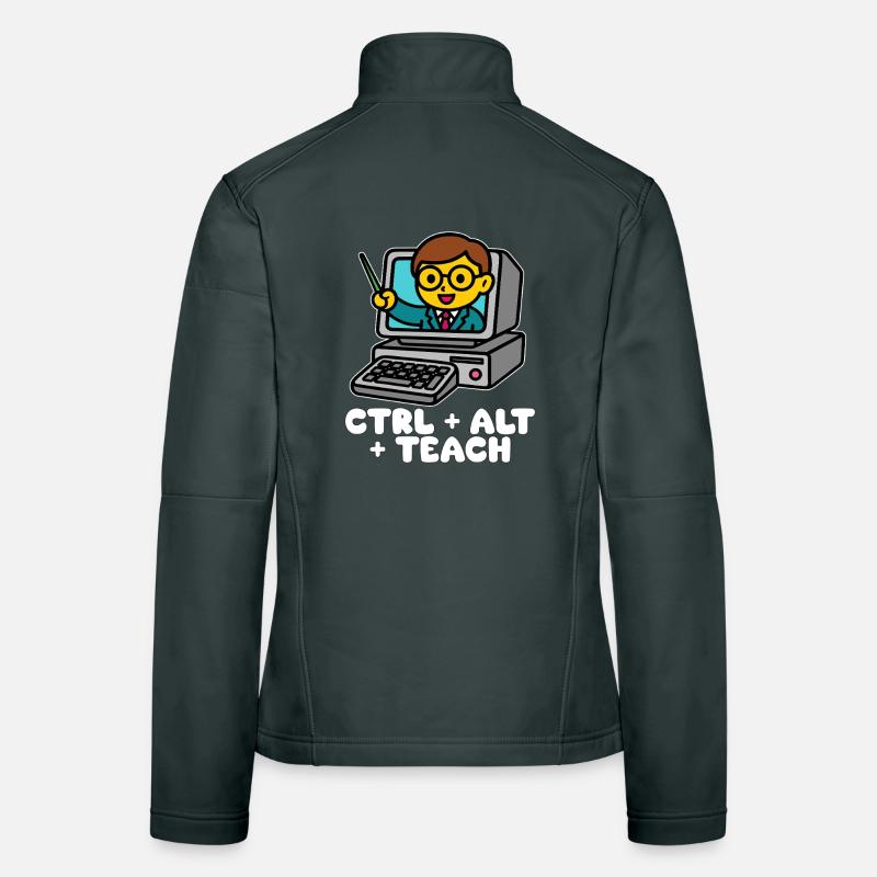 CTRL + ALT + TEACH - TEACHER GIFT Women's Softshell Jacket