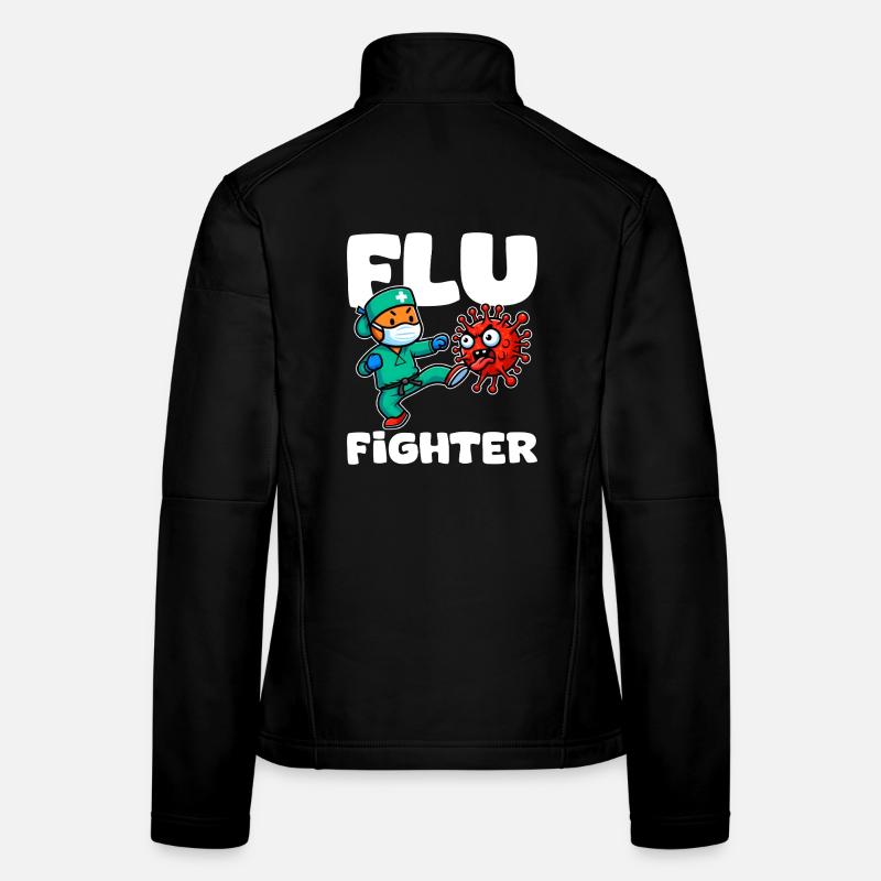 FLU FIGHTER - KRANKENSCHWESTER GESCHENK Frauen Softshelljacke