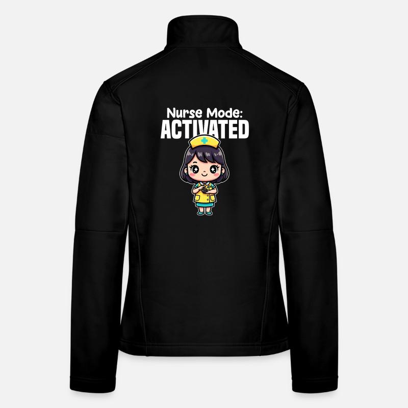 NURSE MODE ACTIVATED - NURSE GIFT - Women's Softshell Jacket - black