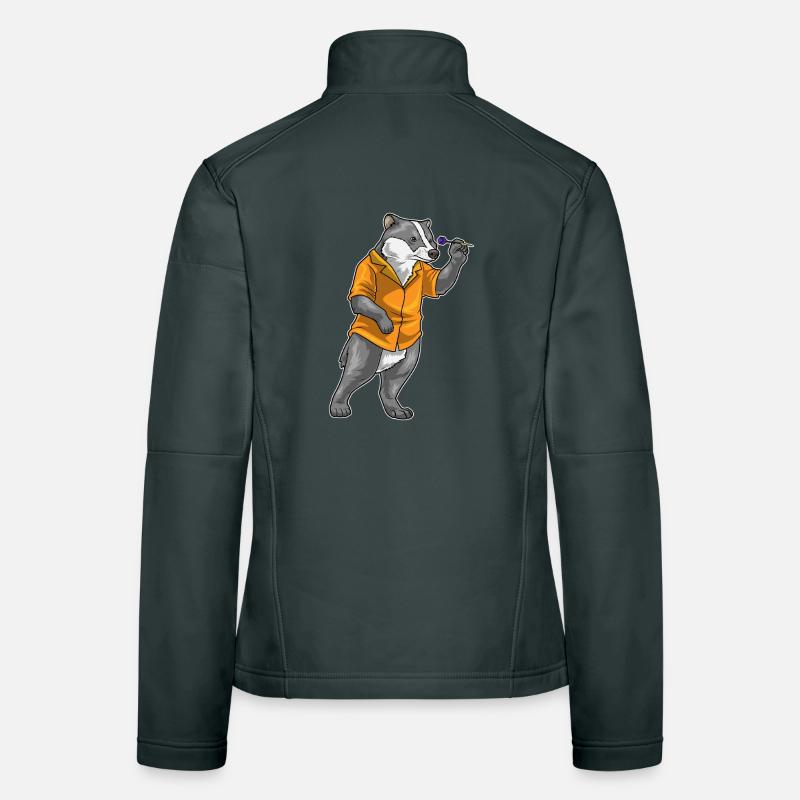 Dachs Dart Dartpfeil Frauen Softshelljacke