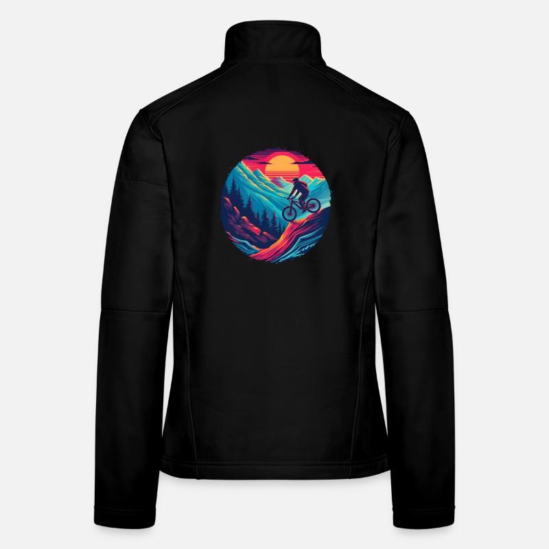 VTT à l’ancienne Veste en tissu softshell Femme