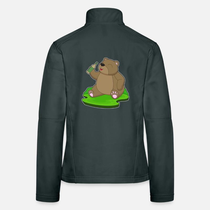 Bear bouteille de bière Veste en tissu softshell Femme