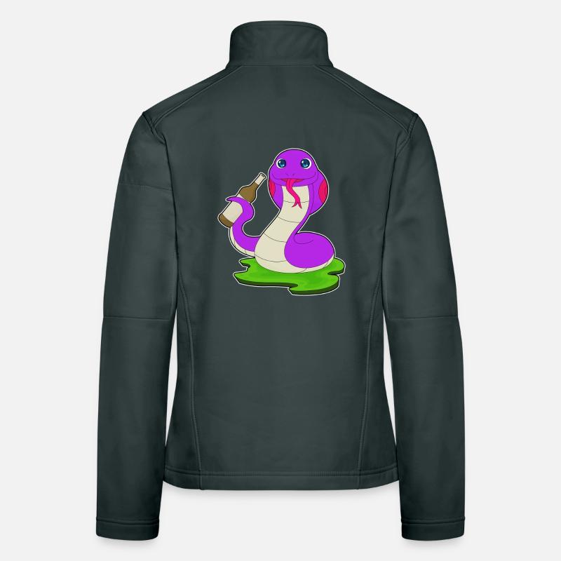 Bouteille de bière Snake Veste en tissu softshell Femme
