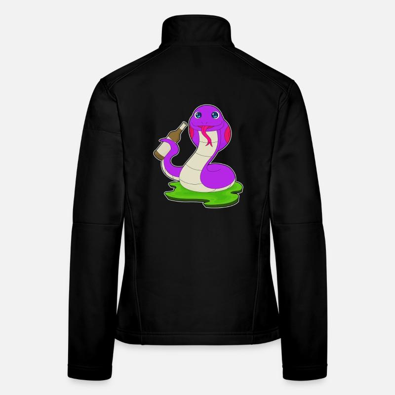 Bouteille de bière Snake Veste en tissu softshell Femme
