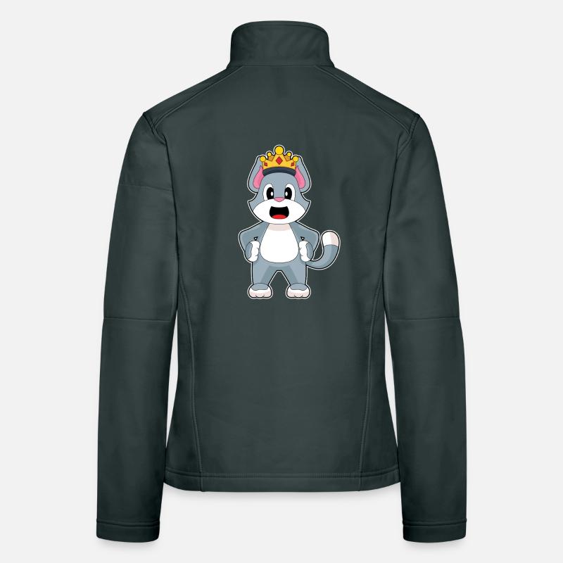 Couronne de chat Veste en tissu softshell Femme