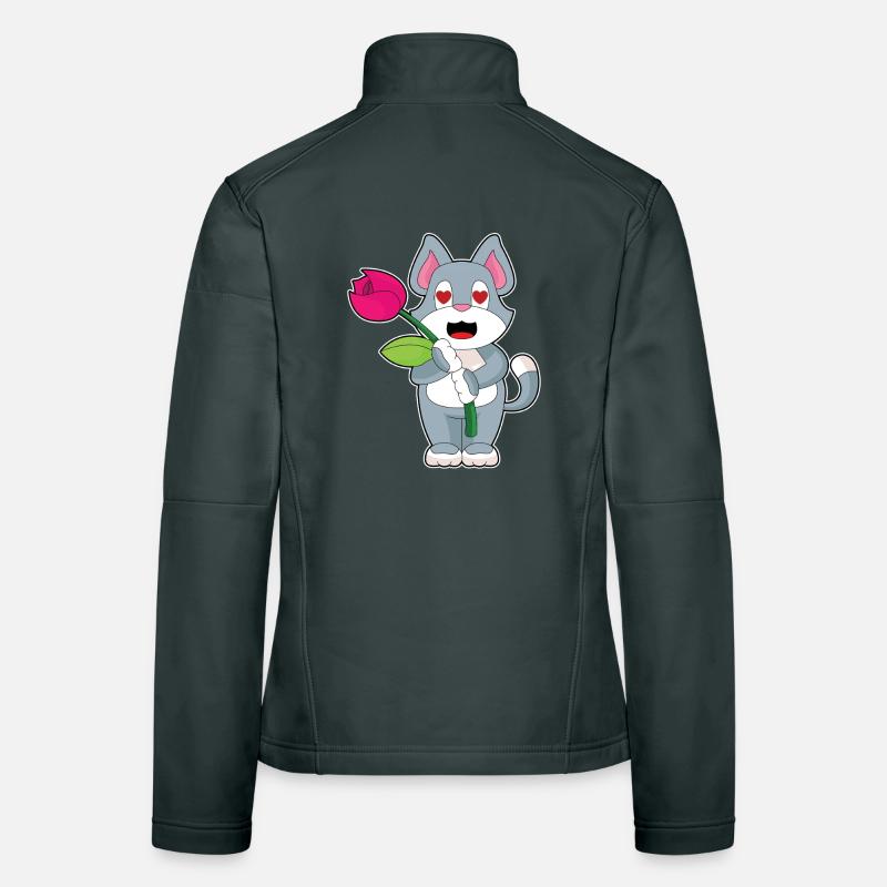 Fleur de chat Veste en tissu softshell Femme
