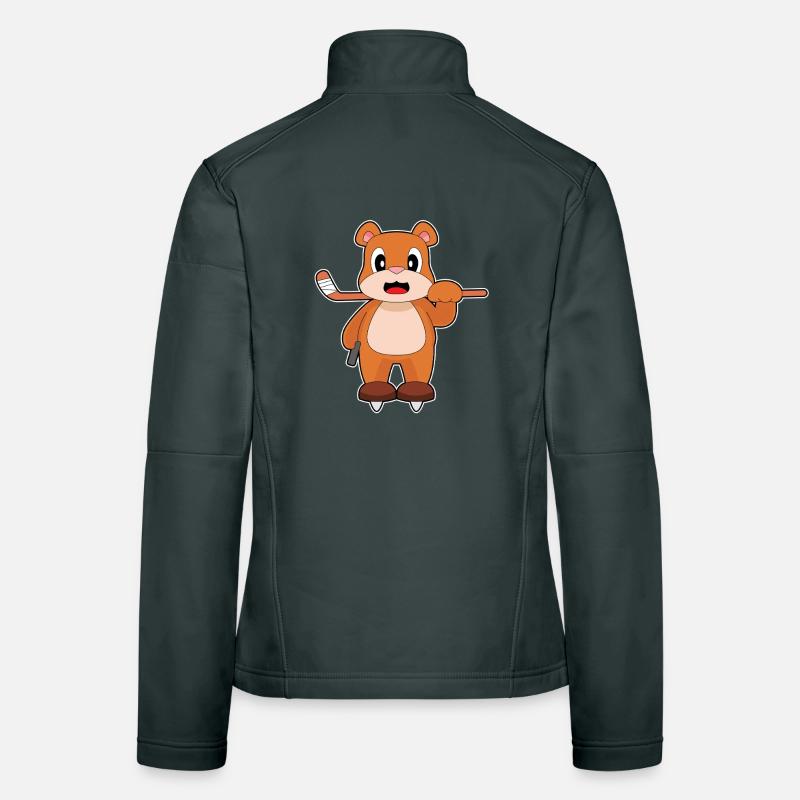 Bär Eishockey Eishockeyschläger Frauen Softshelljacke