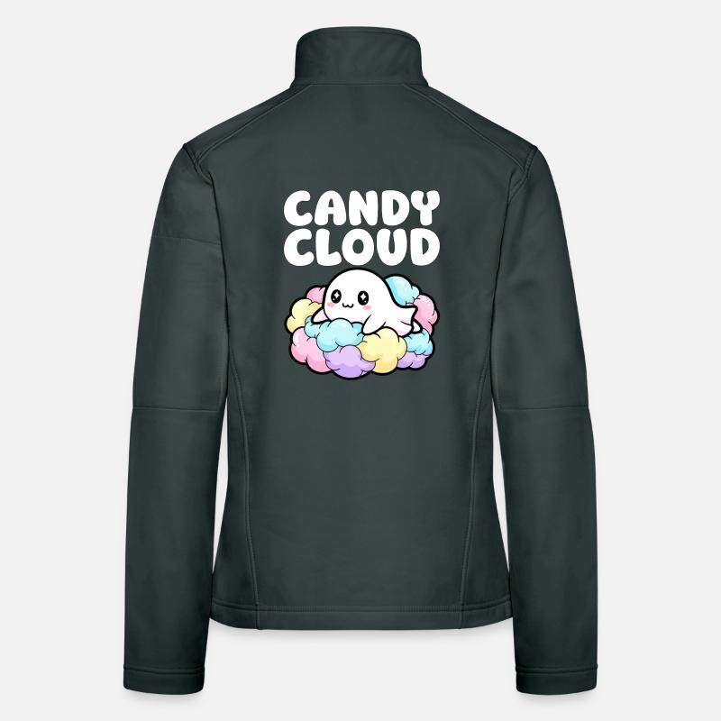 CANDY CLOUD - GHOST HALLOWEEN Women's Softshell Jacket