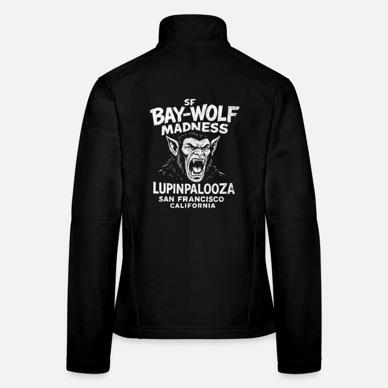 SF Bay Wolf Madness Loup-Garou Veste en tissu softshell Femme