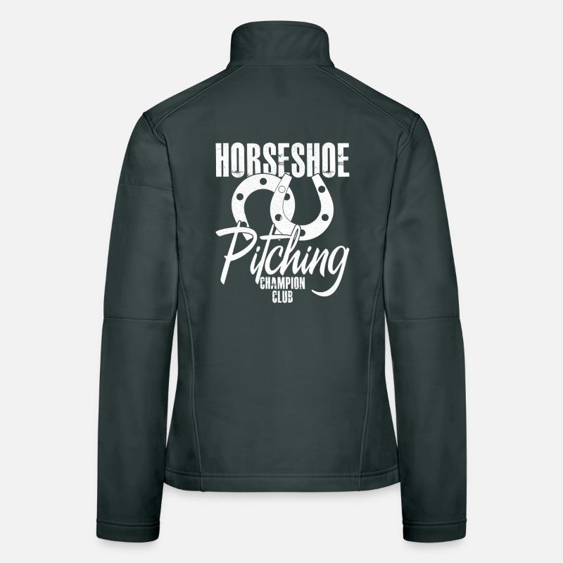 Horseshoe pitching Women's Softshell Jacket