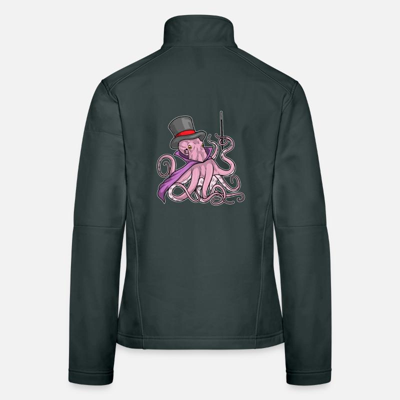 Baguette de sorcier pieuvre Veste en tissu softshell Femme