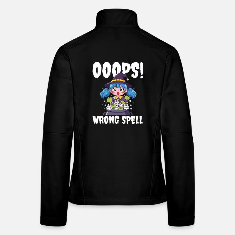 OOOPS! WRONG SPELL - WITCH HALLOWEEN Women's Softshell Jacket