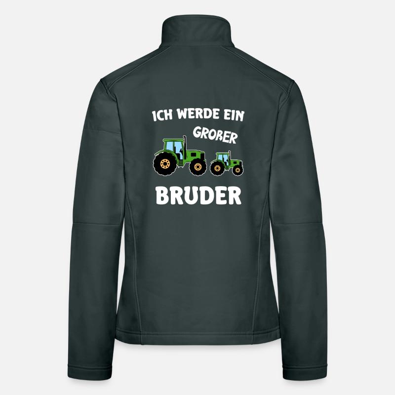 Ich Werde Großer Bruder 2026 Traktor Frauen Softshelljacke