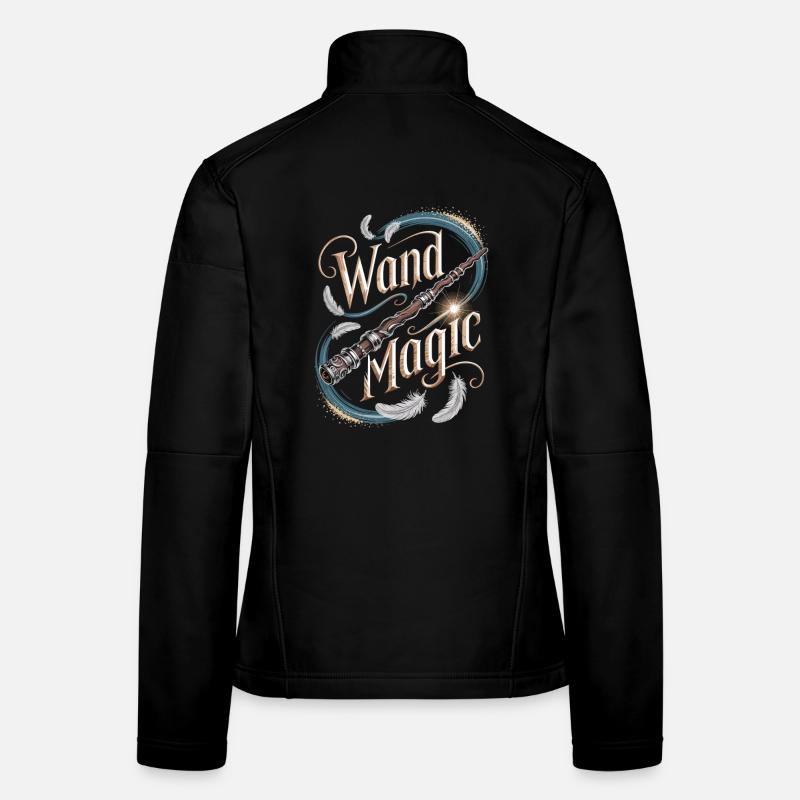 Conception de baguette magique murale Veste en tissu softshell Femme
