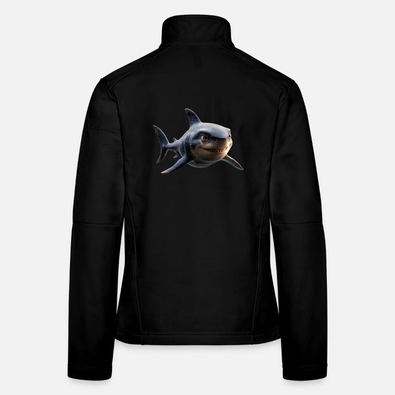 Shark Shark Tiger Shark Diver Cute Sharks Great White Shark Women's Softshell Jacket