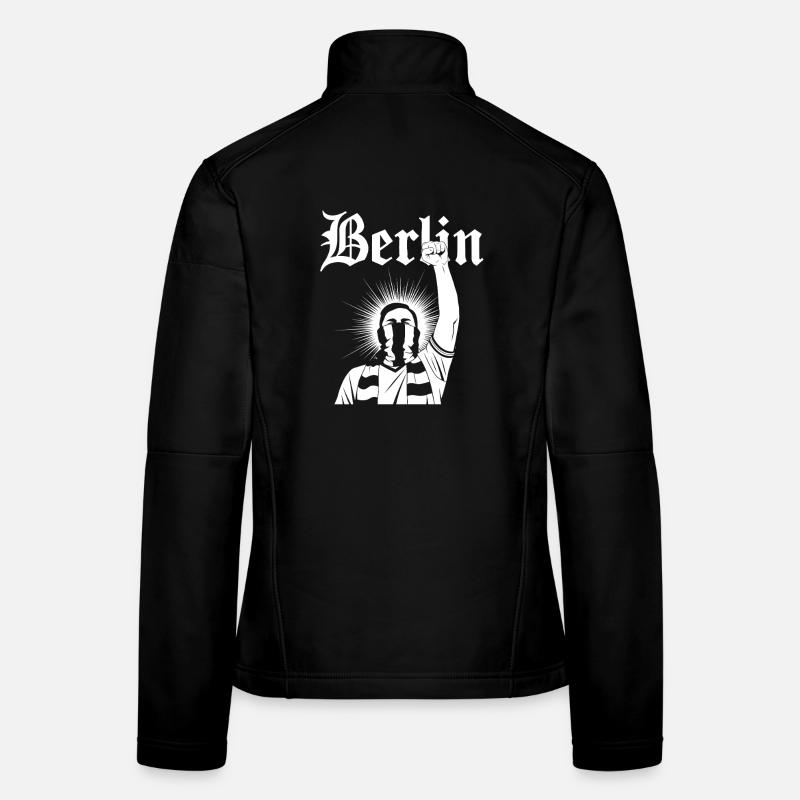 Berlin Resurrection Graphic Art Women's Softshell Jacket