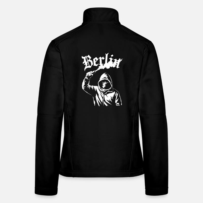 Sweat à capuche Revolt Street Art Veste en tissu softshell Femme