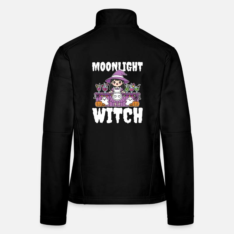SORCIÈRE AU CLAIR DE LUNE - SORCIÈRE HALLOWEEN Veste en tissu softshell Femme