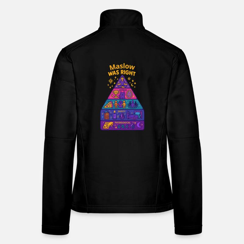 Maslow avait raison Veste en tissu softshell Femme