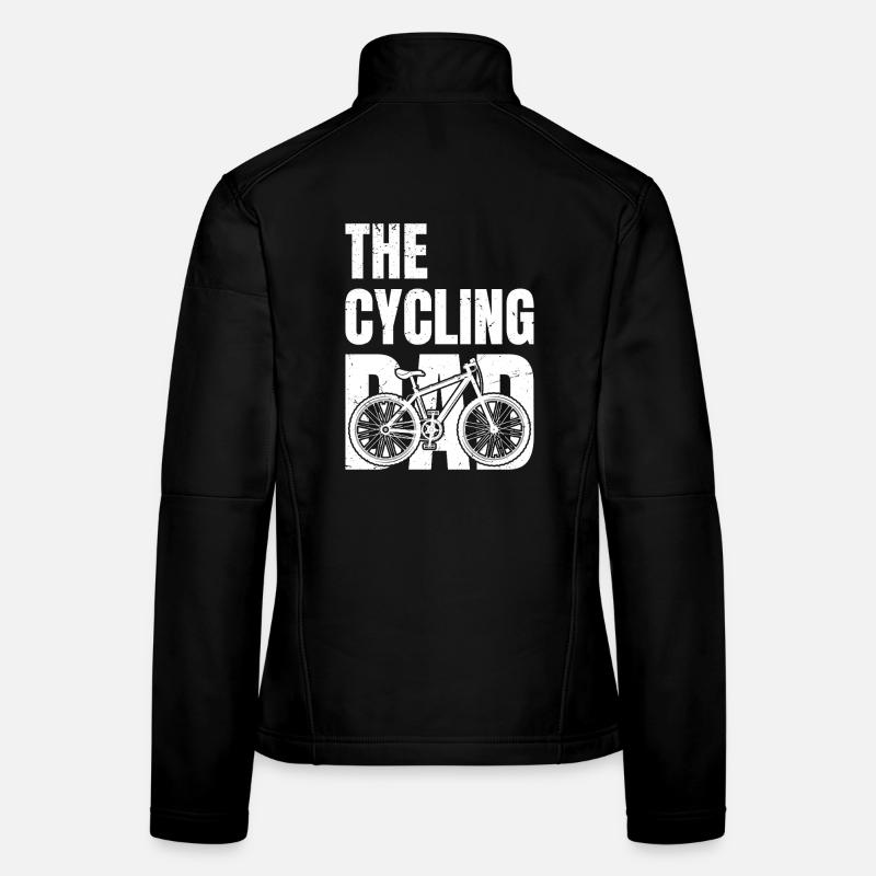 the cycling dad - Women's Softshell Jacket - black