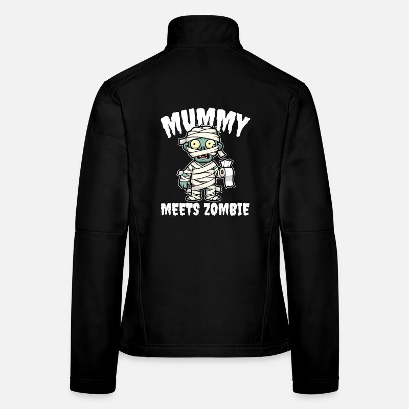 MUMMY MEETS ZOMBIE - ZOMBIE HALLOWEEN Women's Softshell Jacket