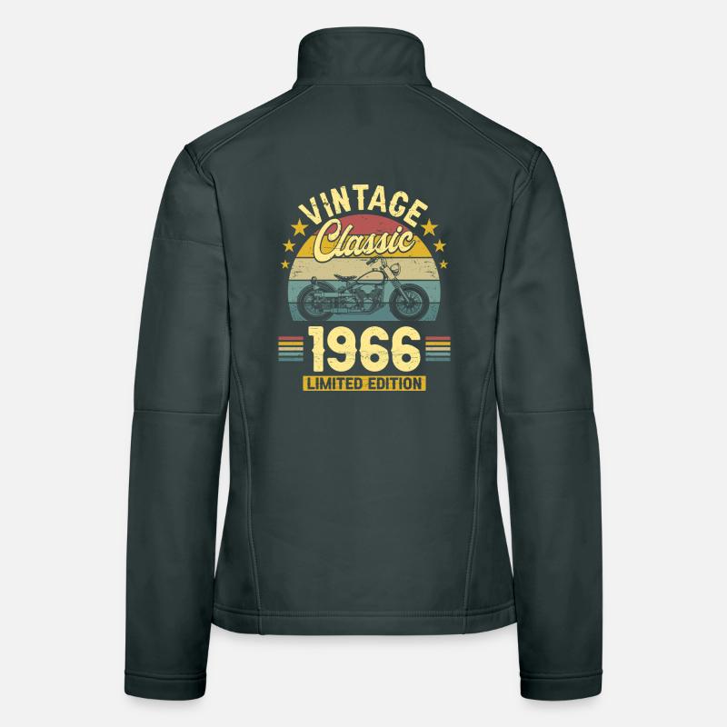 1966 Biker 60th Birthday Man Women's Softshell Jacket