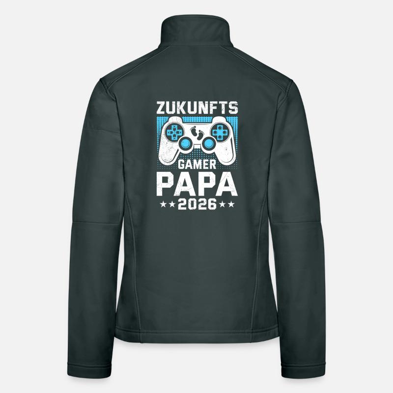 FUTURO PAPÀ GIOCATORE 2026 Divertente Giacca softshell da donna