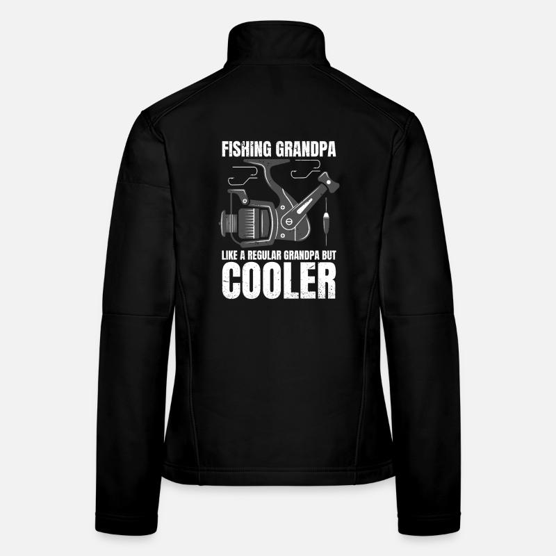 Pêche Papy Rétro Vintage Veste en tissu softshell Femme