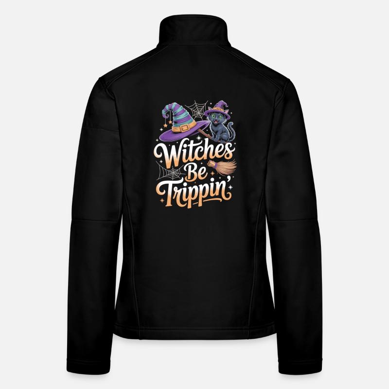 Chat Sorcière Halloween Déguisement Veste en tissu softshell Femme
