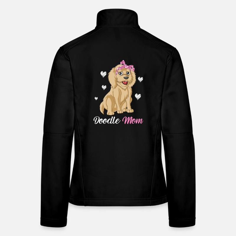 Fière maman Golden Doodle - Perfect Gift Vibes Veste en tissu softshell Femme