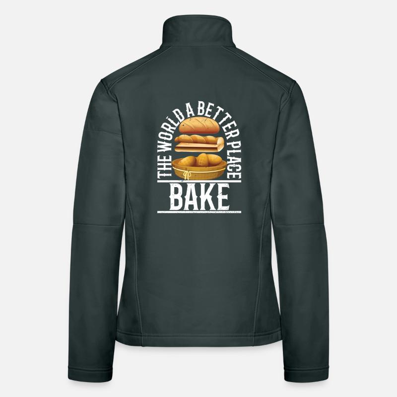 Bake the world a better place Frauen Softshelljacke