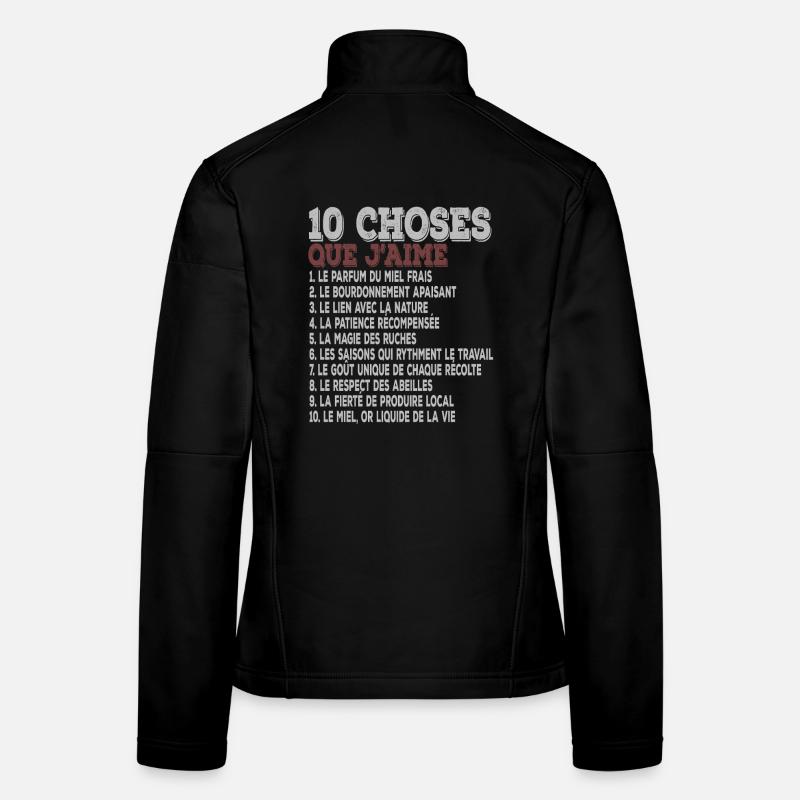 10 Things I Love Beekeeping Passion Bees Women's Softshell Jacket