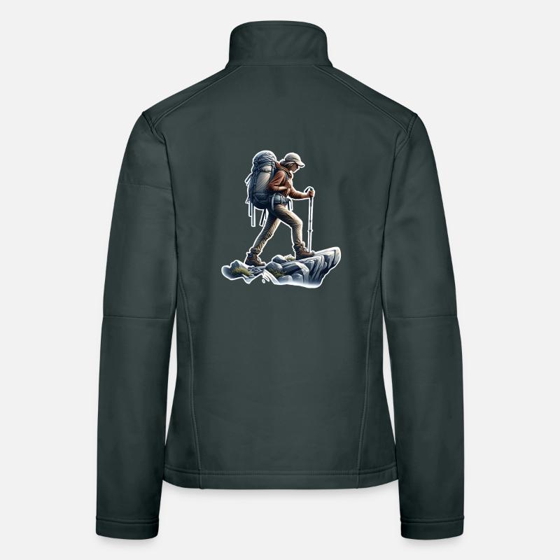 Bergsteigen Wandern Frauen Softshelljacke