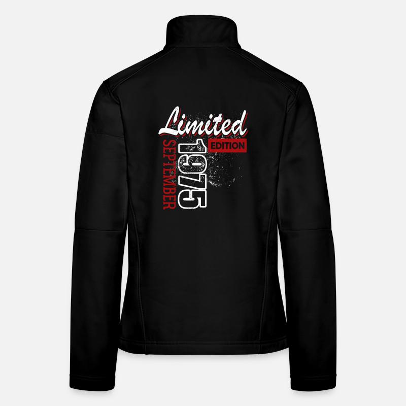 Édition limitée Septembre 1975 Cadeau d’anniversaire Veste en tissu softshell Femme