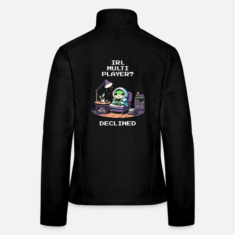 IRL multiplayer: rejected | Introverted humor Women's Softshell Jacket