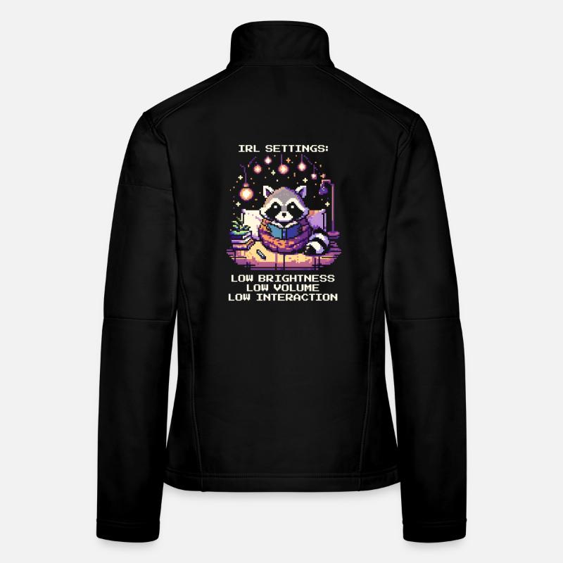 IRL: dunkel, leise, wenig Kontakt | Introversion Frauen Softshelljacke