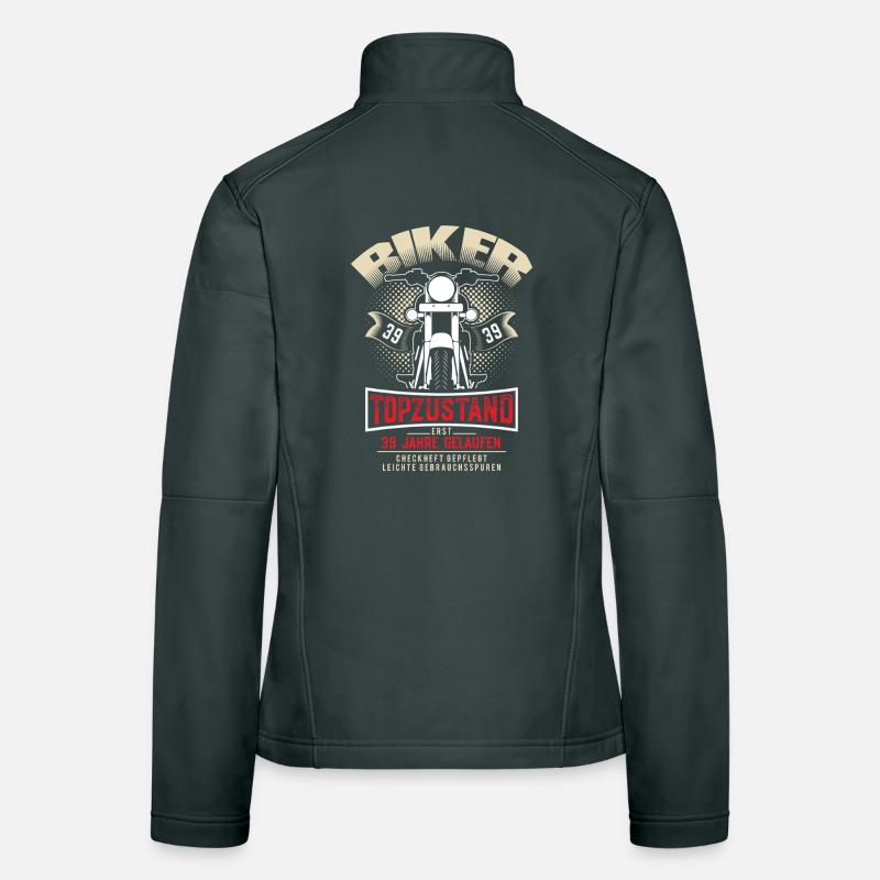 39th Birthday Motorcyclist Motorcycle Women's Softshell Jacket