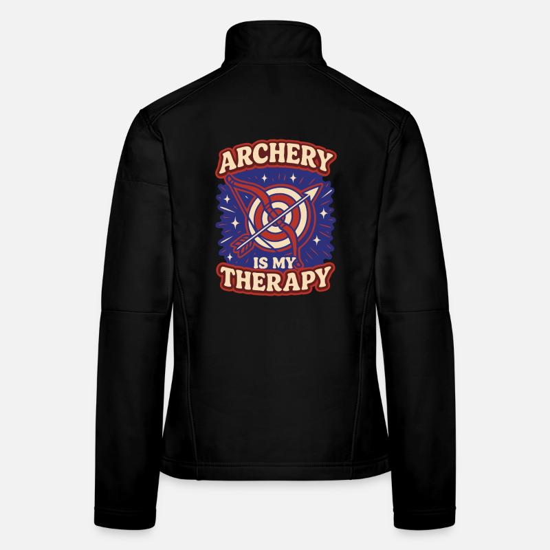 Archery Is My Therapy Archer Women's Softshell Jacket