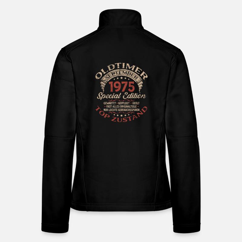 50. Geburtstag Geschenk Oldtimer September 1975 Frauen Softshelljacke
