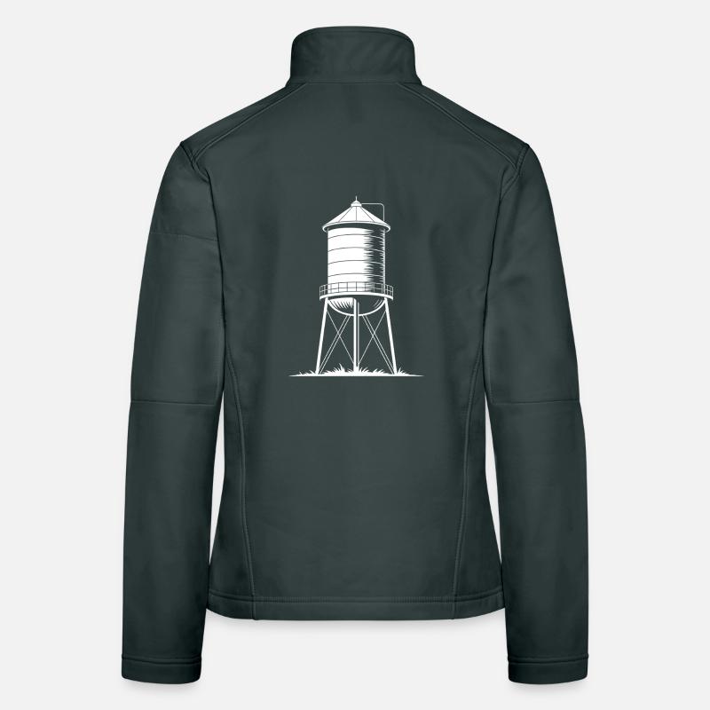 Wasserturm-Tank mit erhöhtem Trinkwasser Frauen Softshelljacke