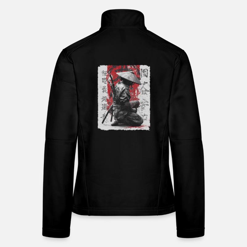Samurai Schwert Japanischer Krieger, Kämpfer Ninja Frauen Softshelljacke