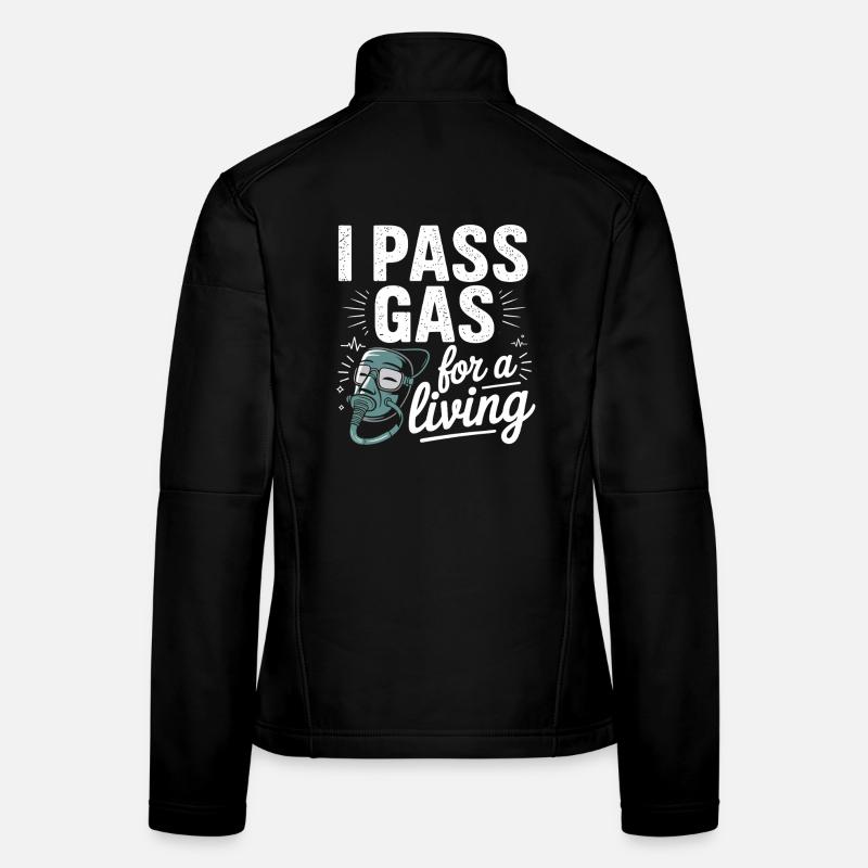 Motivierende Pflegekraft Grafik Frauen Softshelljacke