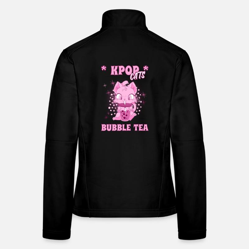 K-Pop Kätzchen mit Bubble Tea Südkorea Seoul Frauen Softshelljacke