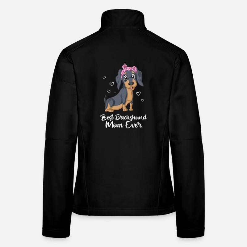 Dackel Mama Frauen Softshelljacke