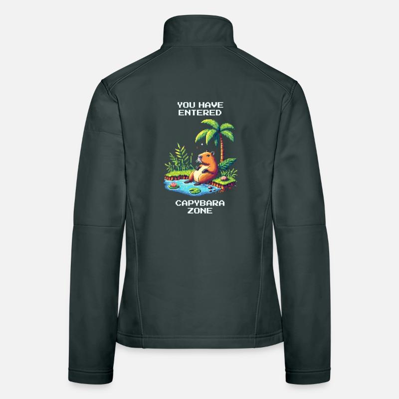 Enter the Capybara Zone | Capybara &amp; Chill Women's Softshell Jacket